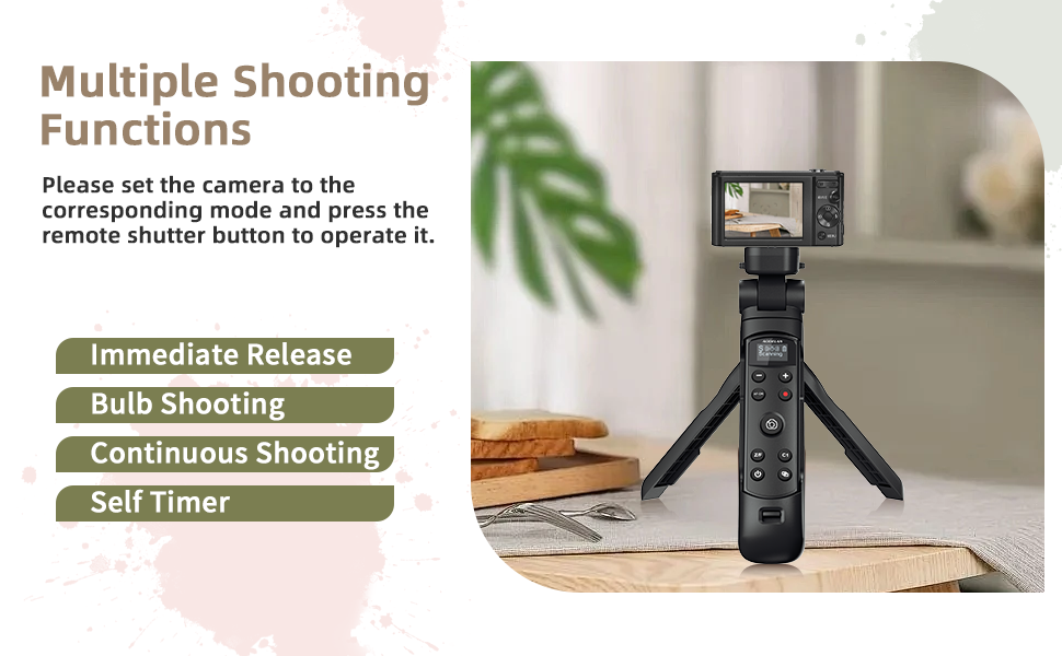 Tripod with Wireless Remote Shutter