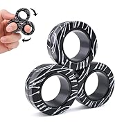Cevioce Magnetic Ring Fidget Toy Set,3 PCS Fidget Rings Spinner Toys Adults & Kids,Finger Ring fo...