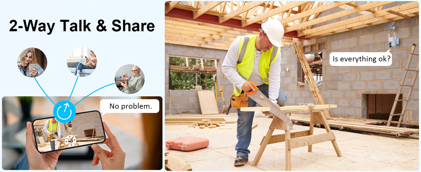 4G LTE Cellular Security Camera No Needed, No