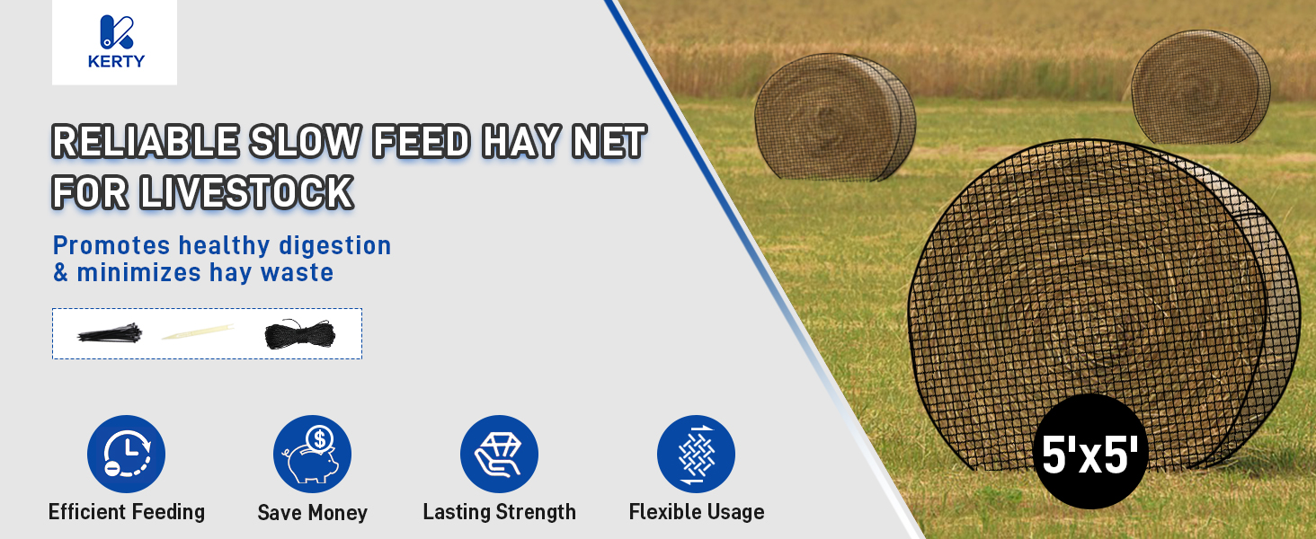 round bale hay net