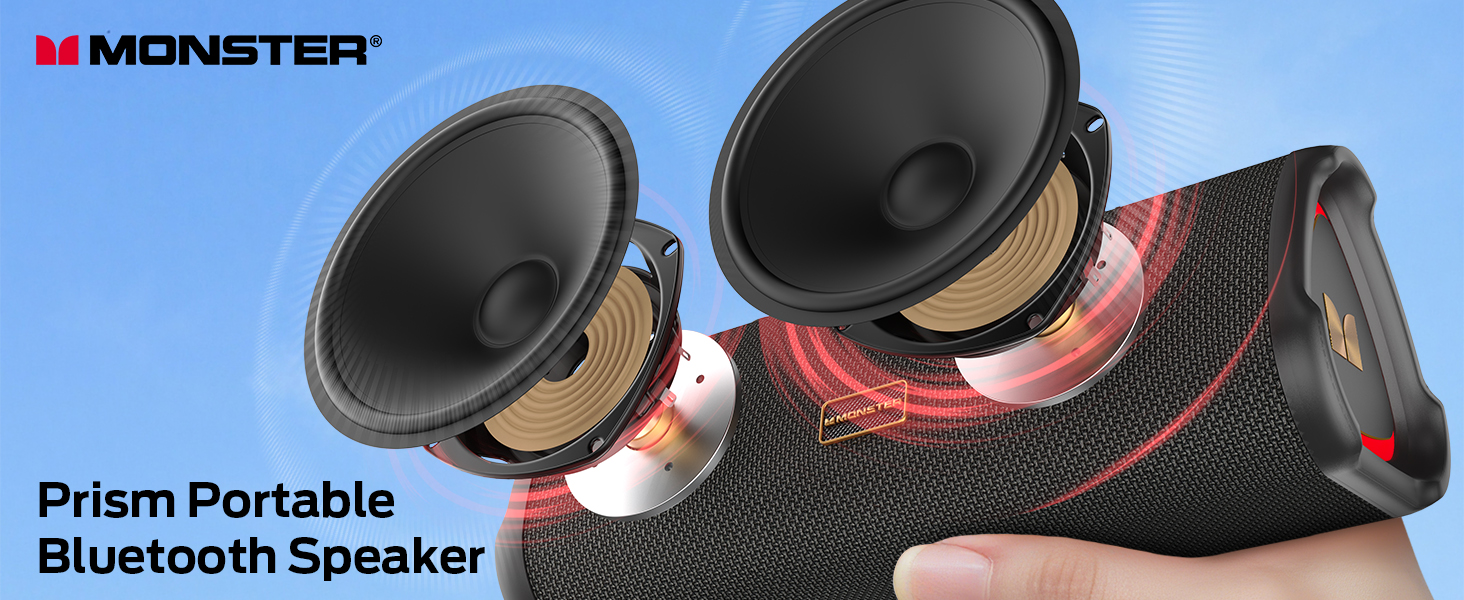 Monster Prism Portable Bluetooth Speaker