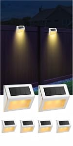 black metal step lights