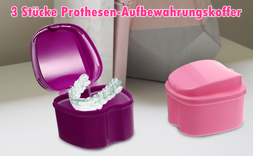 3 Stücke Prothesen-Aufbewahrungskoffer