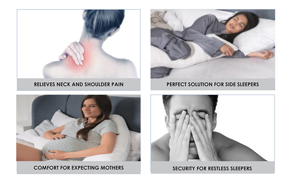 SM Decor V Pillow With Pillowcase Orthopedic Support Pillow For Neck