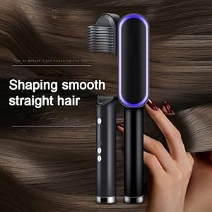 HAIR STRAIGHTNER COMB BRUSH 9 HAIR STRAIGHTNER COMB