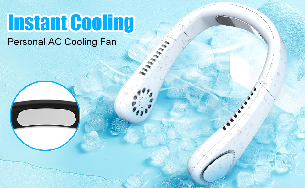NORMIA RITA 【Foldable Neck Cooling Fan】 Personal Fan with