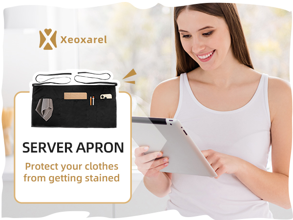 Xeoxarel Black Aprons for Women Man