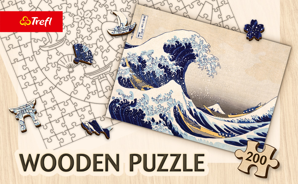 立体・オブジェ Rave Amazon.com: Trefl The Great Wave Off Kanagawa - Hokusai