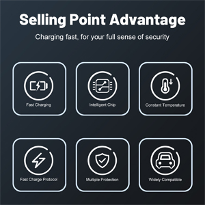 Multi port 6 in 1 6 port 12v usb c car charger cigarette lighter adapter features