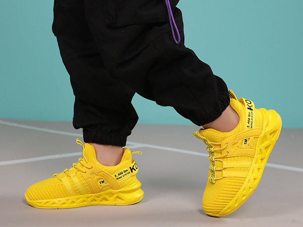 yellow boys shoes