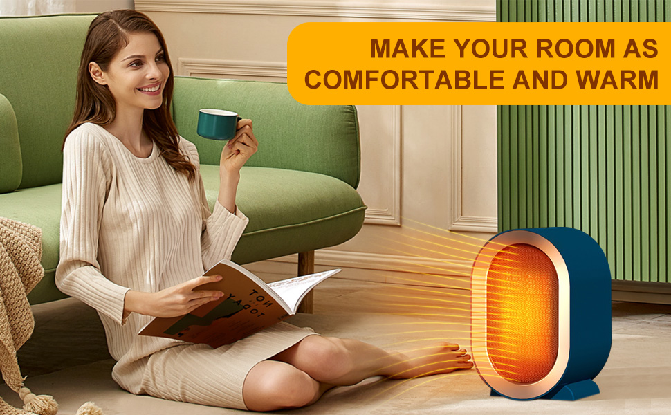 Maxesla 1200W Warmool Ceramic Heater, Room Heater Low Energy With 2