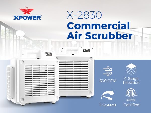 X-2830 Commercial Air Scrubber 