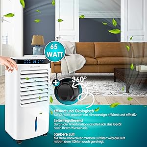 Kesser® 4in1 Mobile Klimaanlage | Fernbedienung | Luftkühler | Zuhause | Coolungsfunktion | 10L Tank | Inklusive Kühlakk B92b1f1d D134 4a62 B511 6c81d3aa4302. CR0,0,3000,3000 PT0 SX300 V1