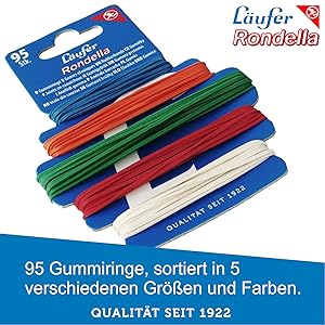 Wide range of uses for runners Rondella rubber rings and rubber bands