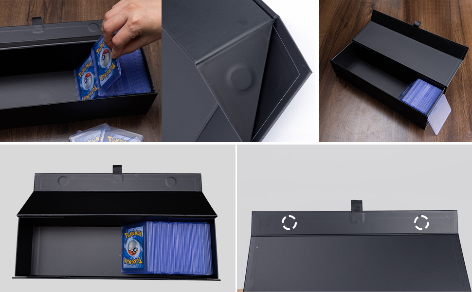 SFSOC 1 Pack Trading Card Storage Box With 10PCS Dividers