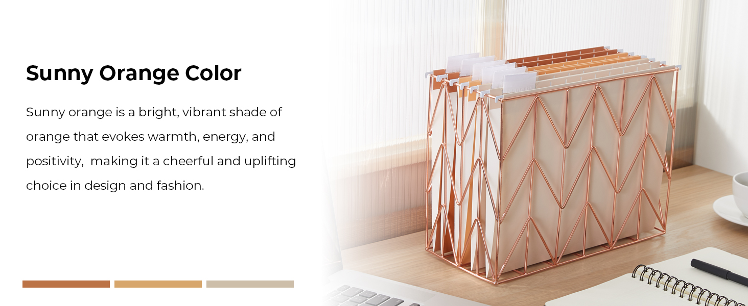 Y YOMA 6 Pack Gradient Hanging File Folders Letter Size