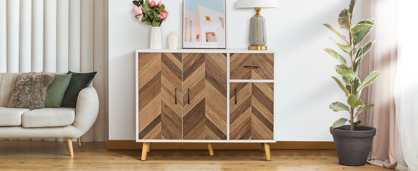 Likein white storage cabinet