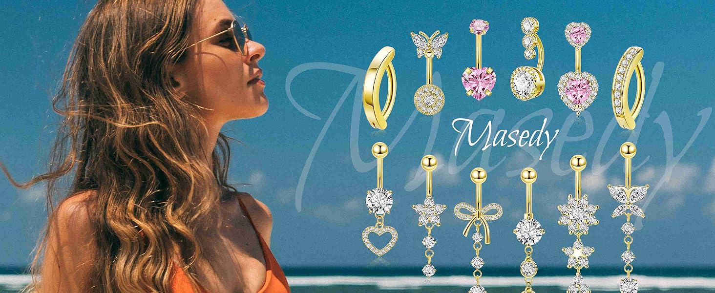 stainless steel belly ring