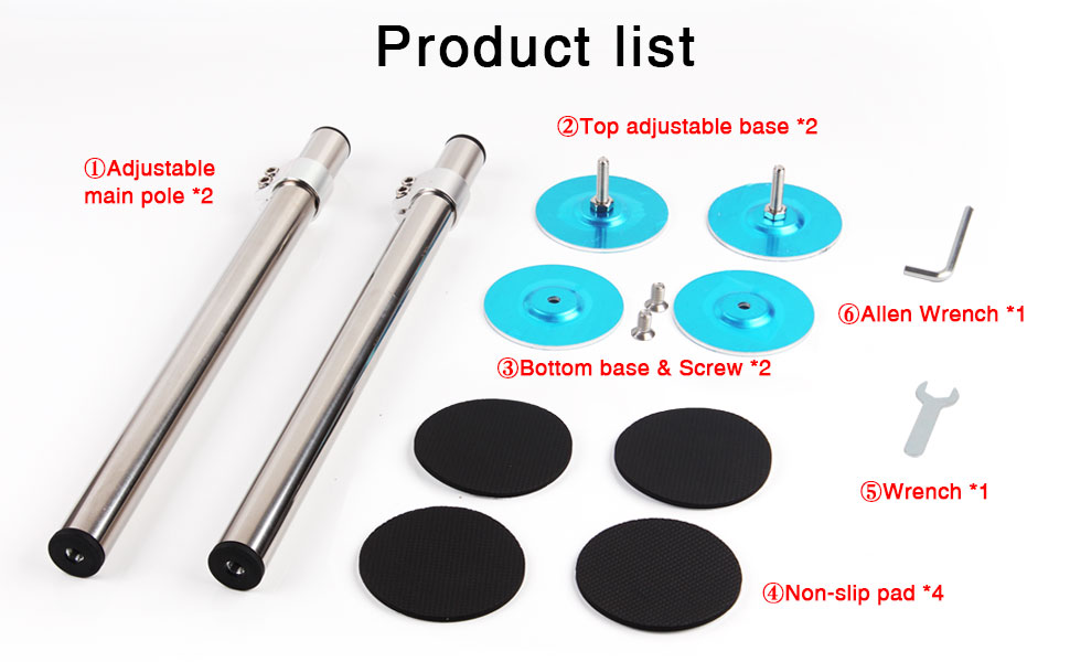 TYESTAND ST2 Undermount Sink Brackets Stainless Steel Adjustable Support Sink Legs Installation