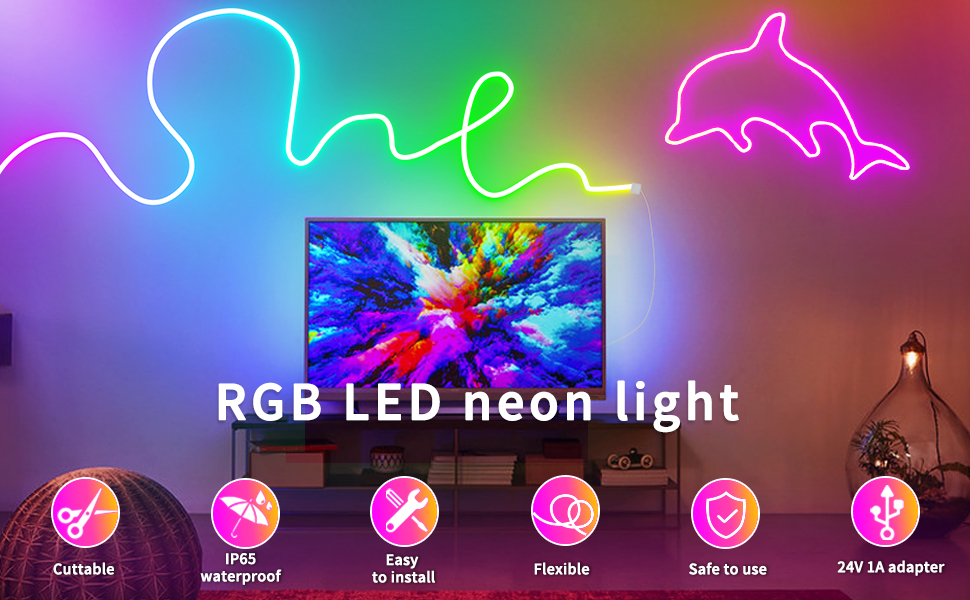 132FT Led Neon strip light