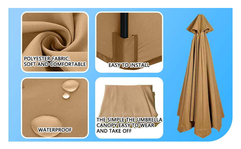 cantilever umbrella replacement canopy
