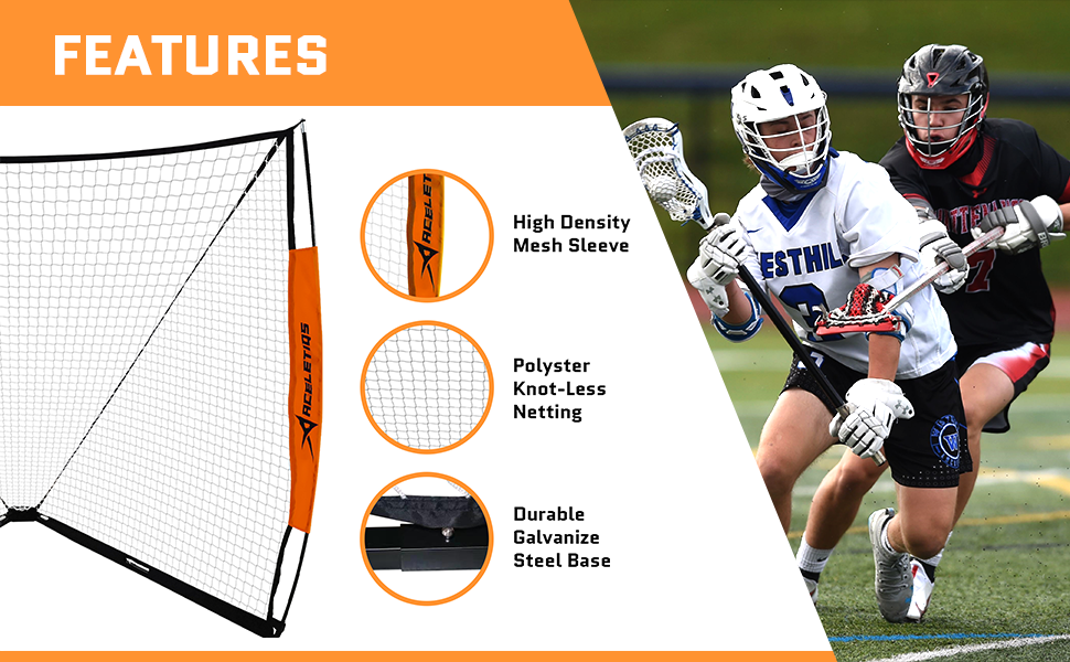 Lacrosse Goal 6x6 Feet Lacrosse Net for Back Yard Fully