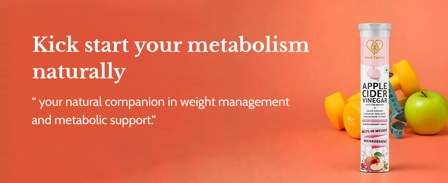 Buy Now Herb Tantra Apple Cider Vinegar With Mother | Acv With Chrom... 12 Metabolism Boost