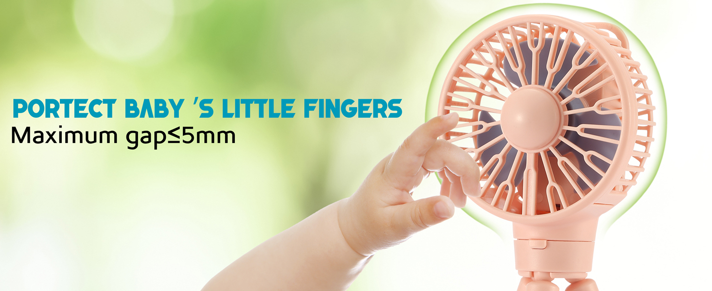 fan for stroller baby clip on