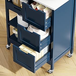 Kitchen Island Cart with Storage