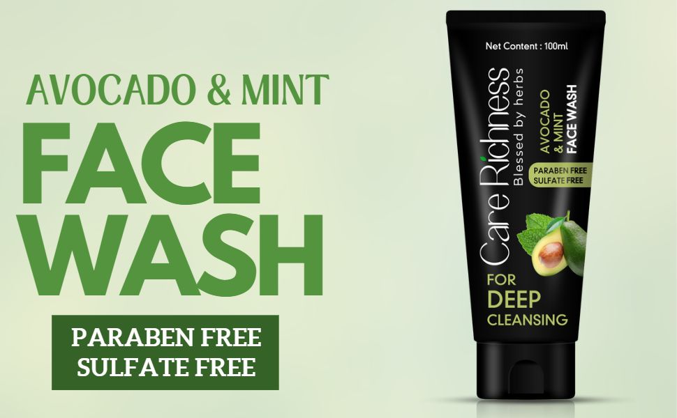 avocado mint face wash