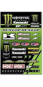 Amazon.com: D'cor Visuals Racing Sticker Decal Sheet – 12