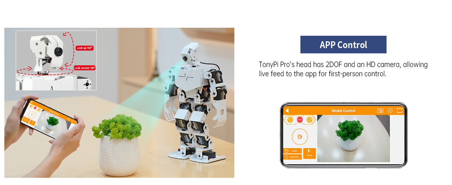 Amazon.com: HIWONDER AI Intelligent Visual Humanoid Robot for Raspberry ...