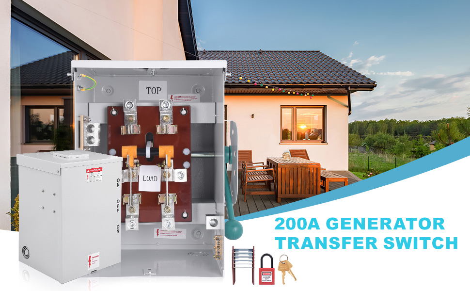 Amazon.com: TOPAZ 200A Manual Transfer Switch, 48000W