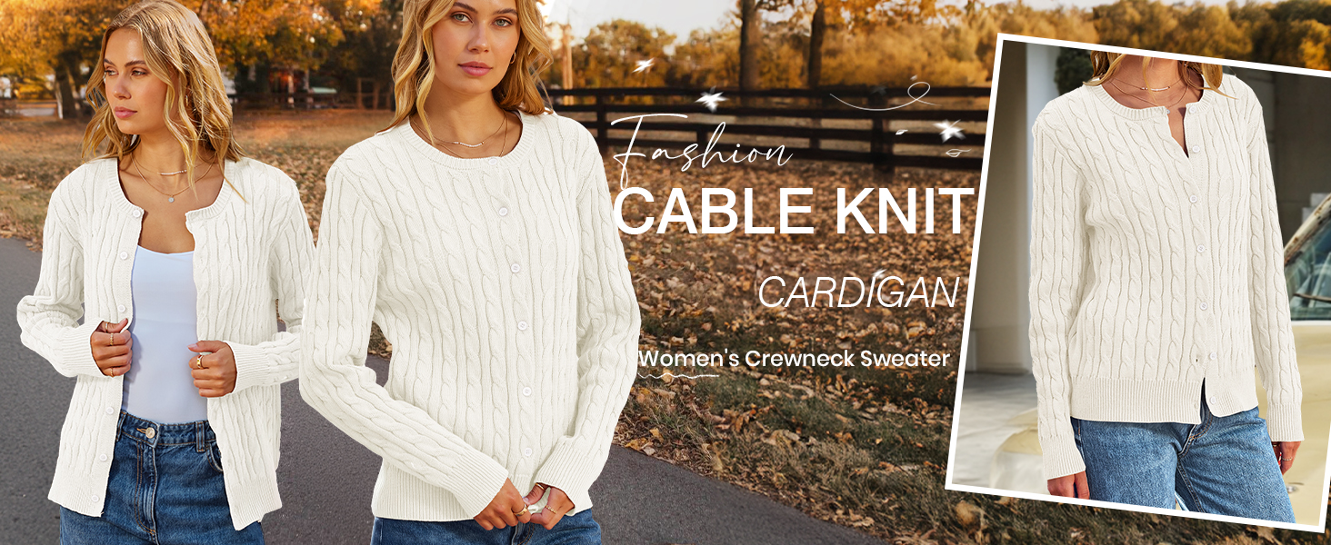 Women's Fall Long Sleeve Cardigan Sweater