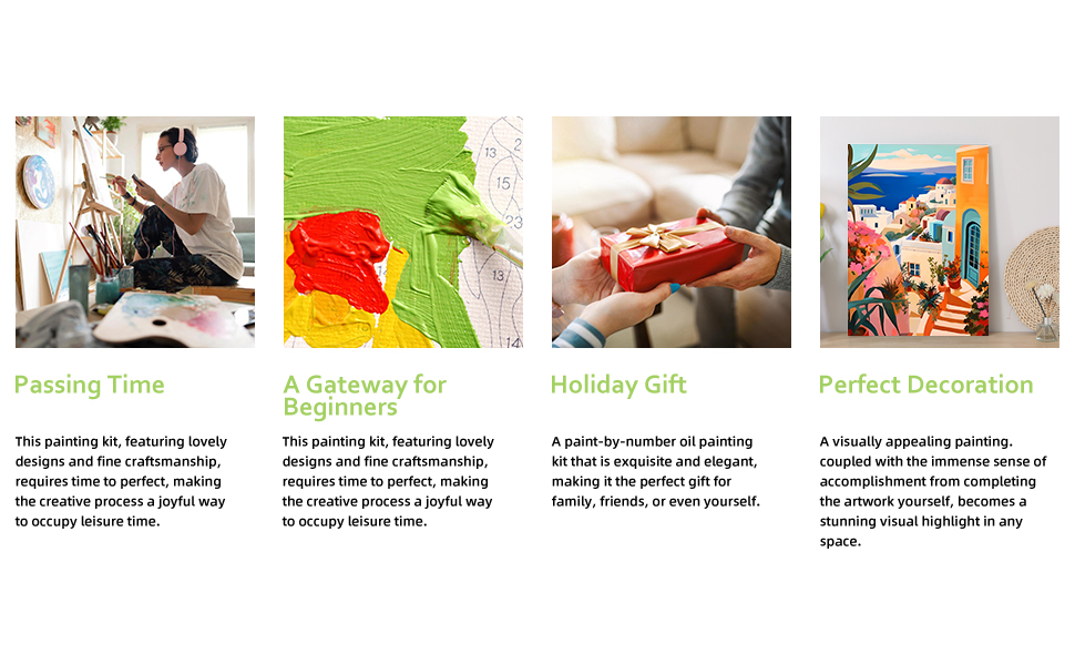 Reivworl Street Paint by Numbers Kit for Adults, Street Adults Paint by Number Kits