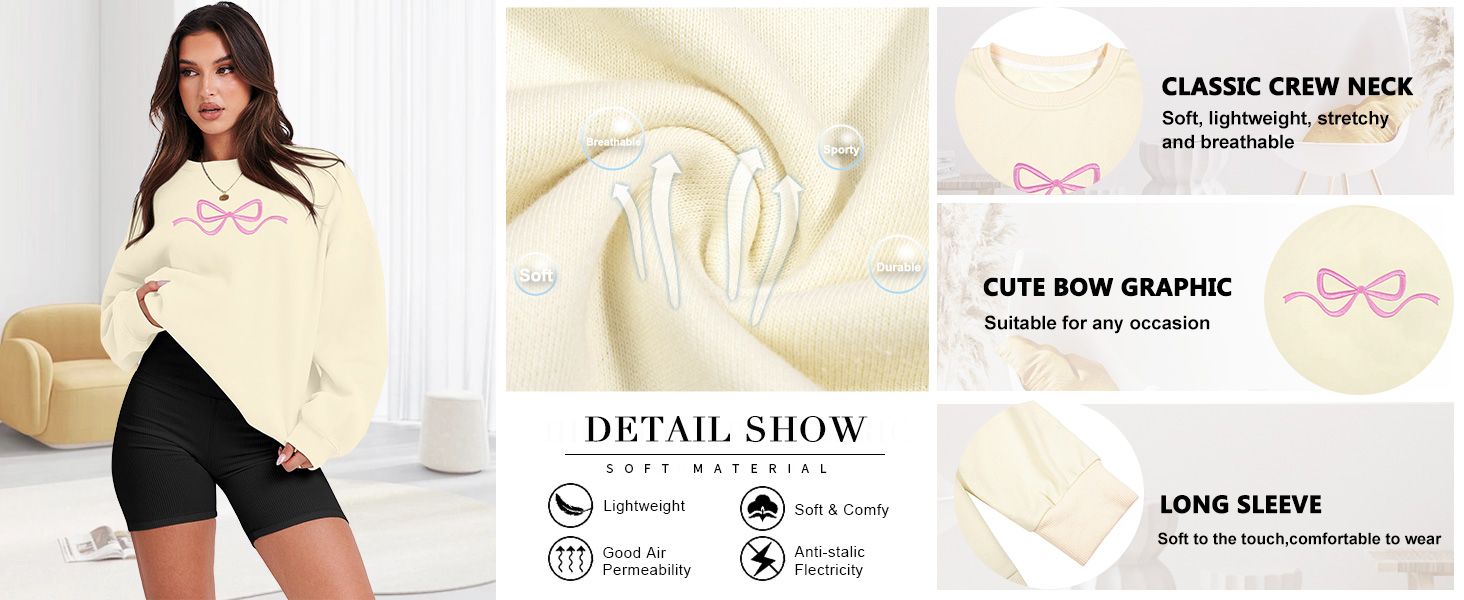 Coquette Shirt Womens Bow Sweater