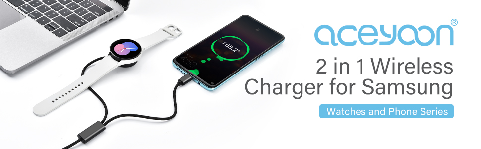 2-in-1 watch charger cable