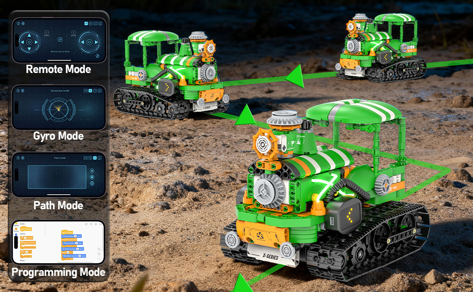 Remote Control STEM Tractor Frog Robot Building Toys