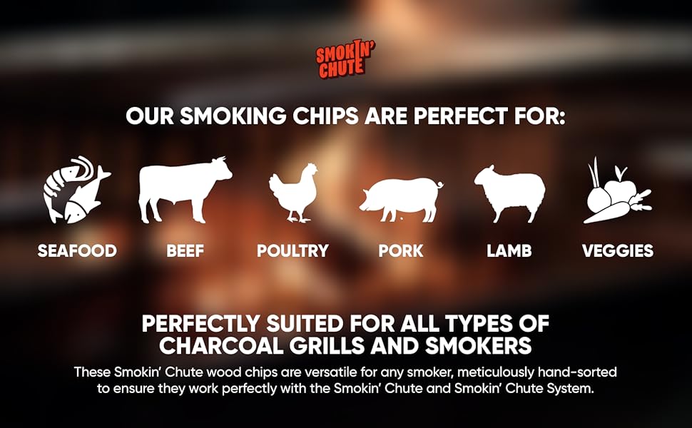 Smoking Chute Pecan Wood Chips Rich & Warm Flavor