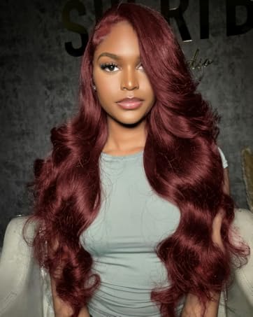 Reddish Brown Lace Front Wigs Human Hair