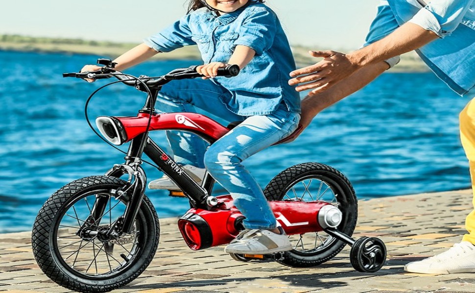 Amazon | 子供用自転車16インチ キッズバイク 補助輪付き バンド