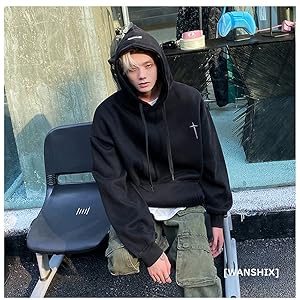 Amazon.co.jp: [WANSHIX] フードパーカー メンズ
