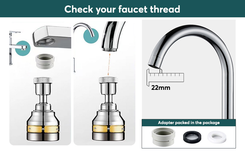 ILoveFidget Kitchen Faucet Spray Head, Solid Brass and Stainless Steel