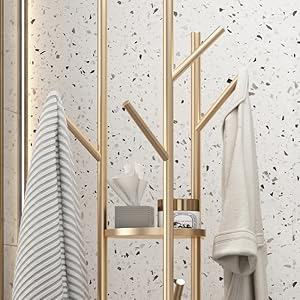 Stand Appendiabiti In Marmo Appendiabiti Da Terra Porta Abiti Appendiabiti 3 Ripiani Autoportante Da Camera Ingresso 14 perchero de entrada