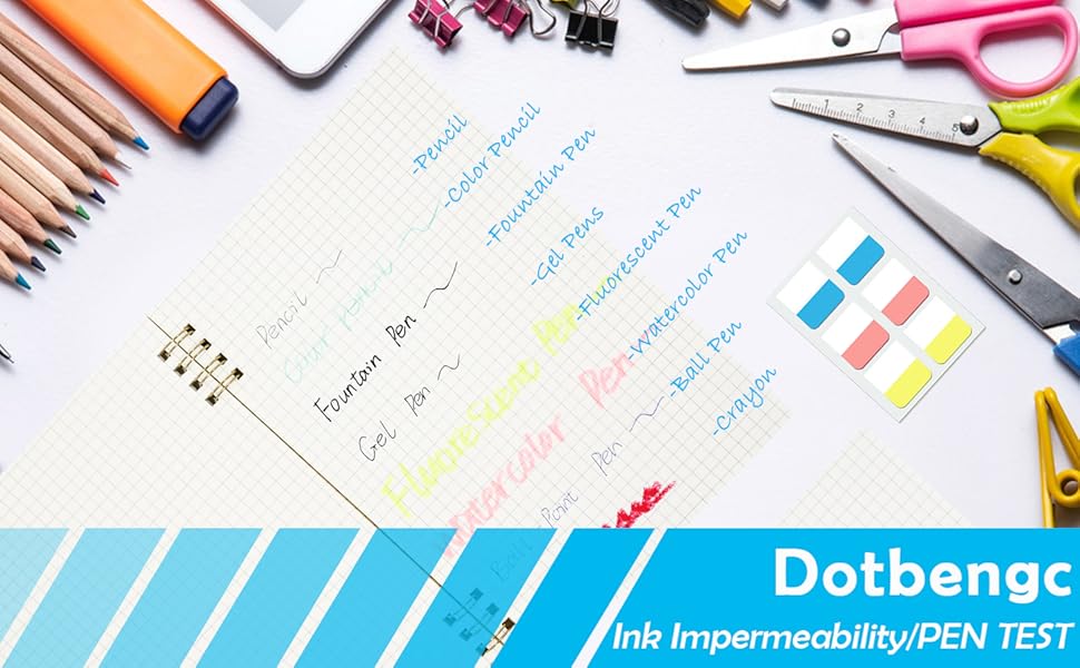 Dotbengc 4 Pack A5 Graph Paper Notebook, Aesthetic Spiral