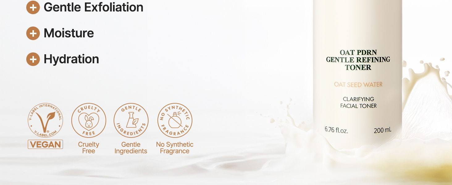 korean skin care toner, hydrating oat toner, pdrn toner, k beauty toner, soothing oat toner