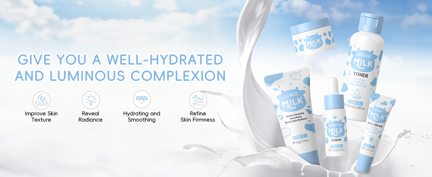 milk skincare set