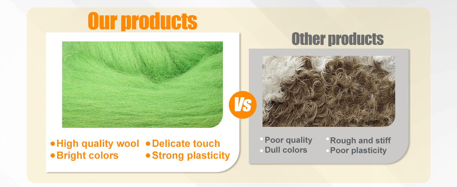 10 Colors Fiber Wool