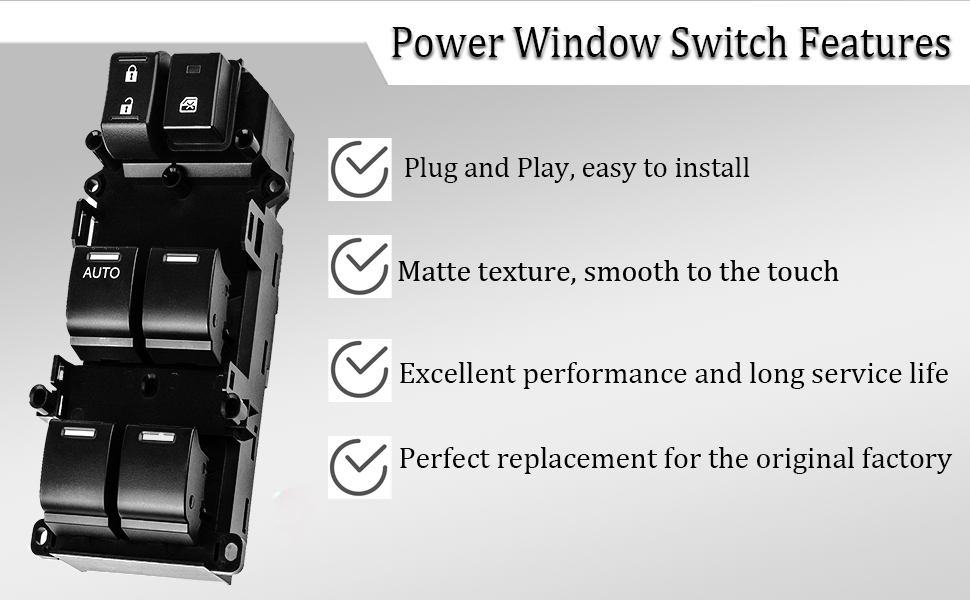 B.ZSSY Master Power Window Switch Compatible with 20082012