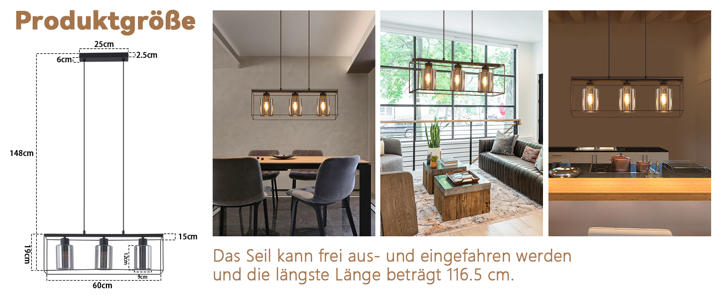 Pendelleuchte Glas